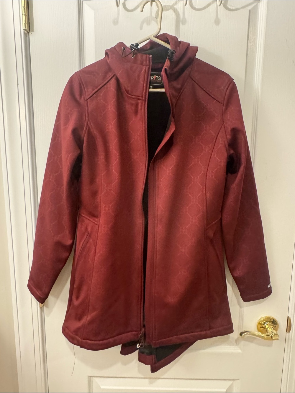 Kerrits Women’s XS' Hooded Softshell Jacket - Burgundy Equestrian